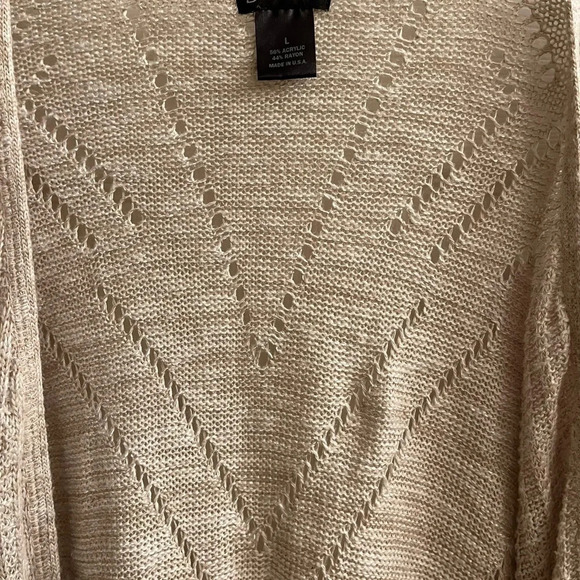 NEW DIRECTION~ BEIGE ~TOPPER~COVERUP~LG - Picture 8 of 8